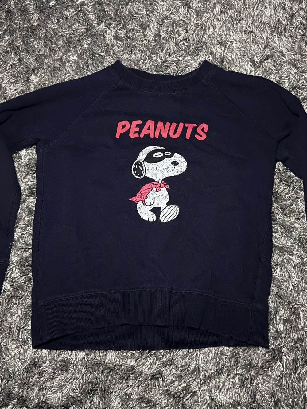 Global Work x Peanuts Snoopy Crewneck Sweatshirt Navy Size L